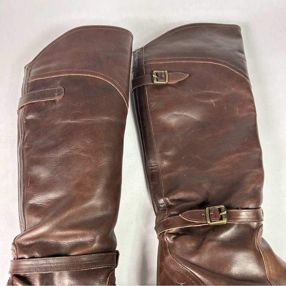 Frye Dorado Rabbit Fur Lug Riding Boost 7 - Picture 10 of 12